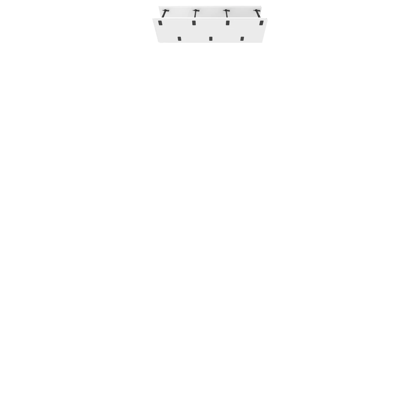 Passive House Block gypsum formwork rail spacing view