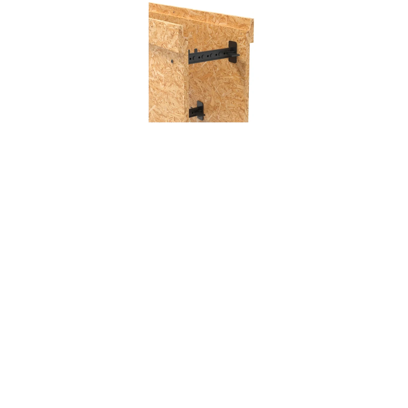 Passive House Block OSB connector close-up